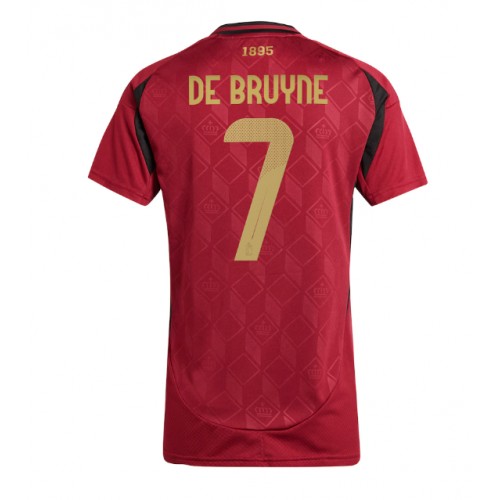 Belgija Kevin De Bruyne #7 Domaci Dres za Ženska EP 2024 Kratak Rukav